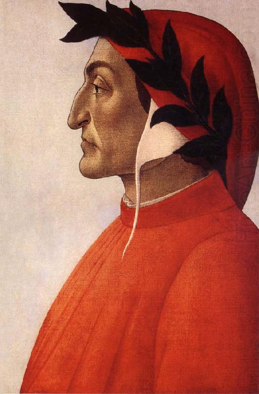 Portrat of Dante, Sandro Botticelli